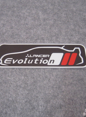 日本三菱汽车贴纸 篮瑟 LENCER EVOLUTION 尾箱后玻璃划痕贴A109