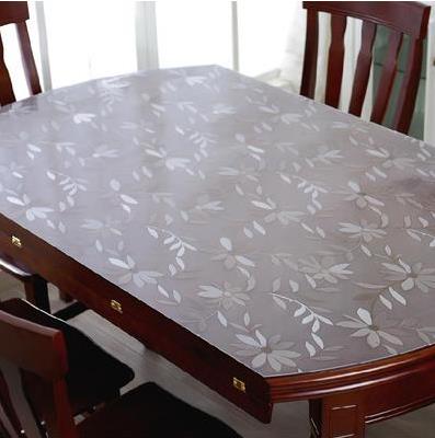 伸缩折叠椭圆形透明水晶板软玻璃