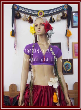 肚皮舞品牌设计新款热销短袖德国水纱英伦深V领上衣 CUA17