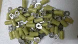 美国AMP紫铜镀锡，带铜套线耳，接线端子