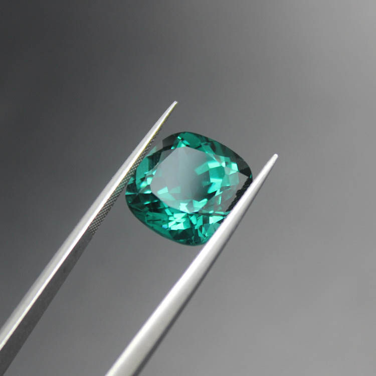 巴西绿碧玺戒指戒面裸石裸钻祖母绿宝石粉熔绿柱石绿晶正方形圆润