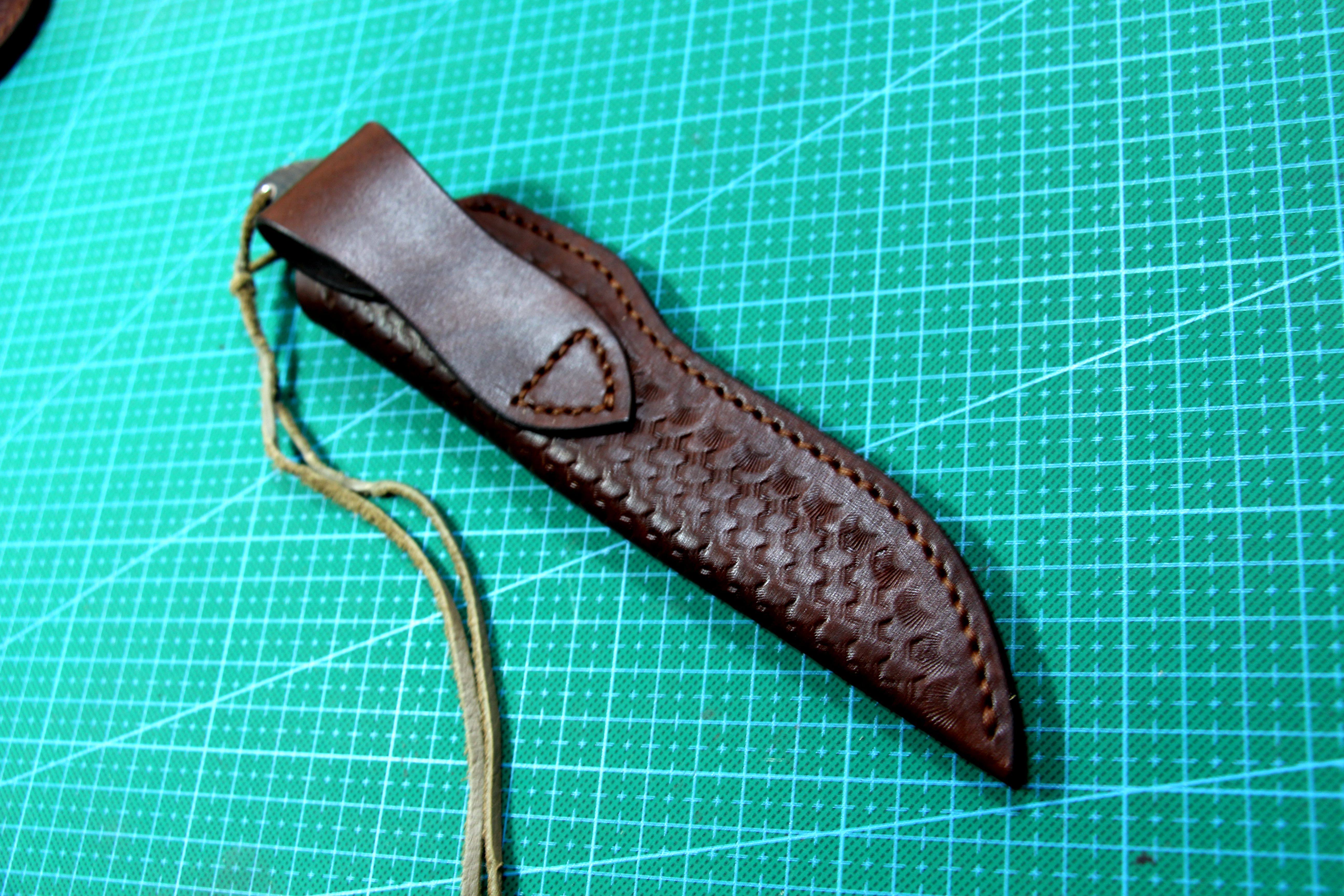 清风纯手工皮具/牛皮刀套订制