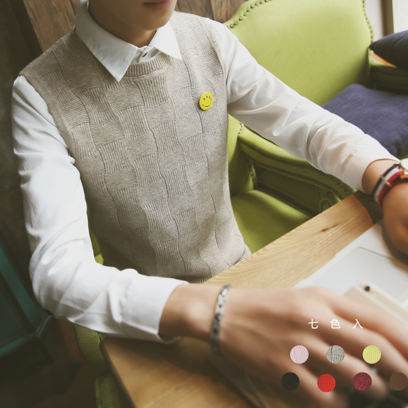 Débardeur homme Woolen gilet pour automne - Ref 1597071 Image 1