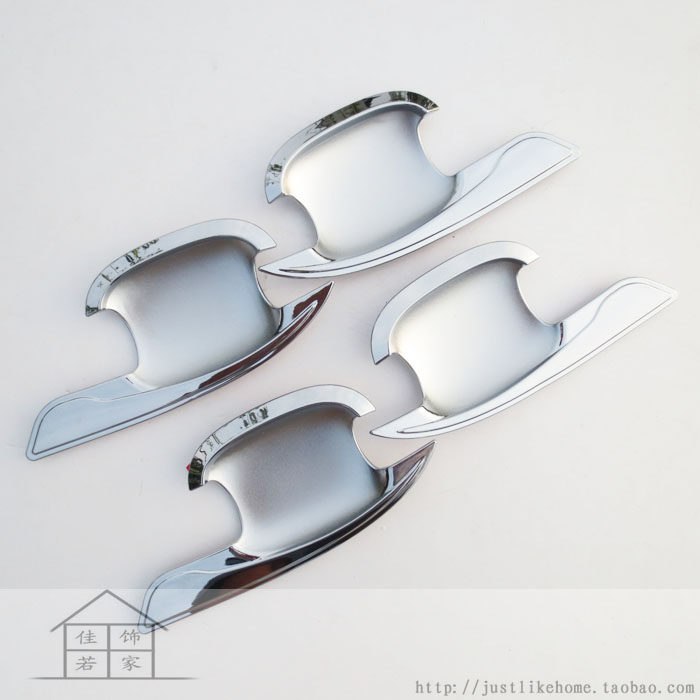15款宝骏560改装专用镀铬磨砂门碗 防指甲刮伤刀锋款大门碗装饰贴