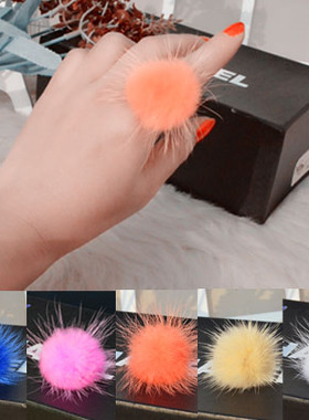 韩国毛毛球可调节大小