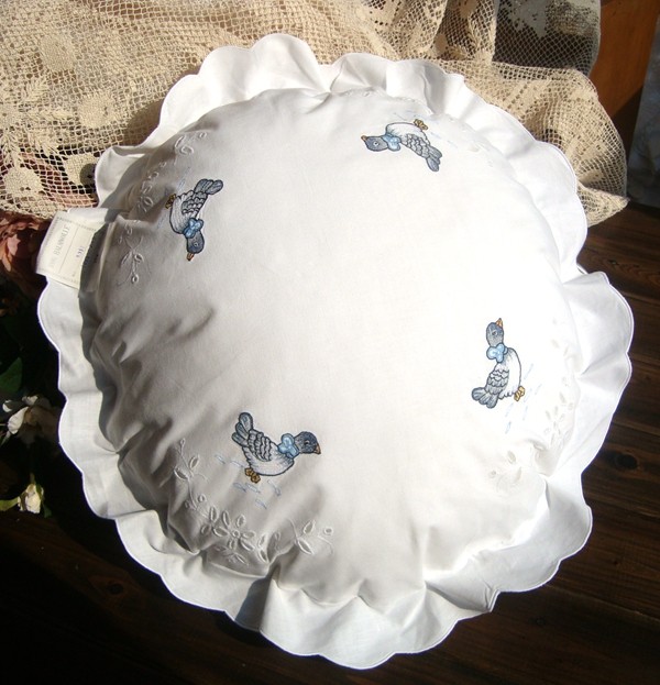 外贸出口德国纯棉复古美式乡村布艺刺绣抱枕靠垫套圆形40CM 超值,居家布艺,靠垫/抱枕,淘宝优惠券,粉丝福利购,淘宝优惠卷