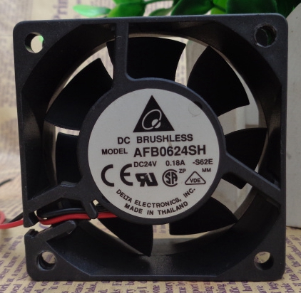 正品台达 AFB0624SH 6025 24V 0.18A 6CM/厘米 变频器散热风扇