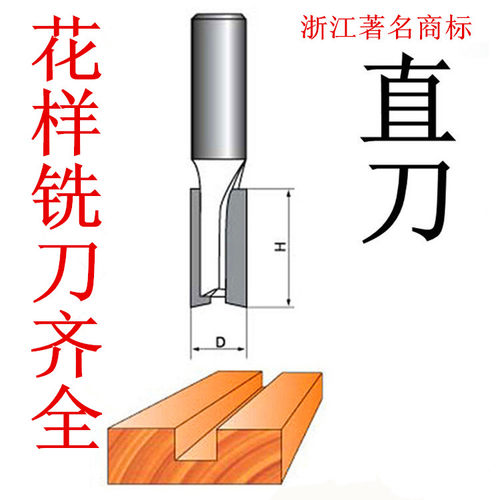 木工双刃直刀开槽刀修边机刀头