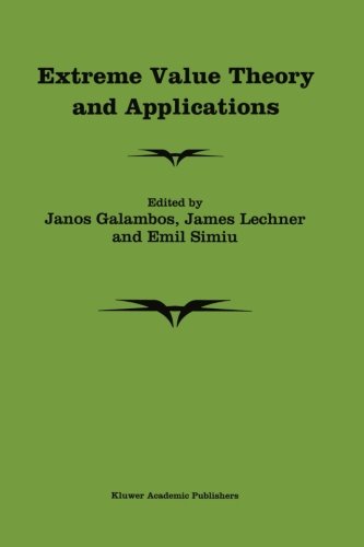 【预订】Extreme Value Theory and Application... 书籍/杂志/报纸 原版其它 原图主图