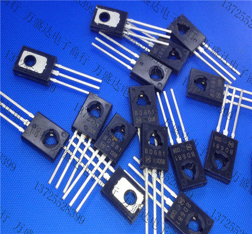 全新 BD681 TO-126 100V 4A 40W NPN 达林顿管(10只)