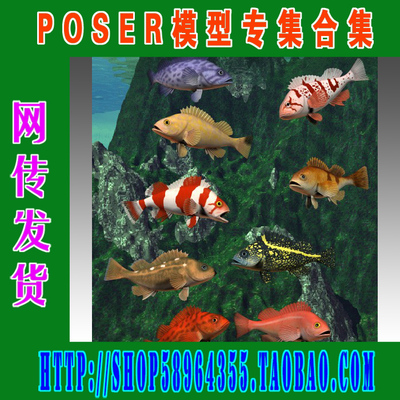Poser模型物体系列——海洋生物类(3M-137)