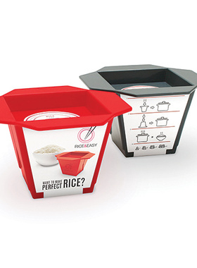 英国Luckies 淘米方形量杯/Rice & Easy 创意进口方便面桶式量杯