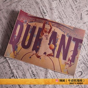 杜兰特海报Kevin Durant杜神 狼蛛海报KD 杜少NBA雷霆队挂画