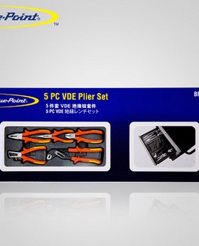 BPS24 5件绝缘钳子组套  蓝点工具BluePoint 高压测试 绝缘好 电