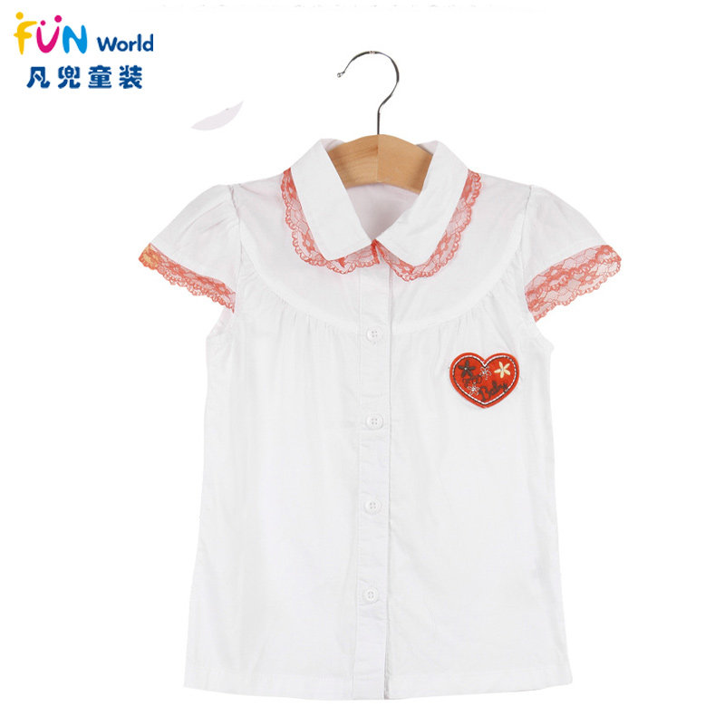 Chemise fille FUN WORLD à manche courte - Ref 2086415 Image 1