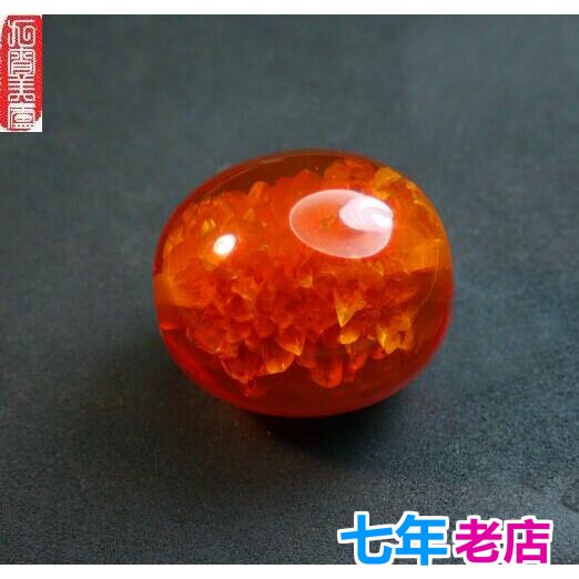 中东老蜜蜡橘黄爆花大单珠散珠桶珠顶珠隔珠佛珠手链DIY配件特价