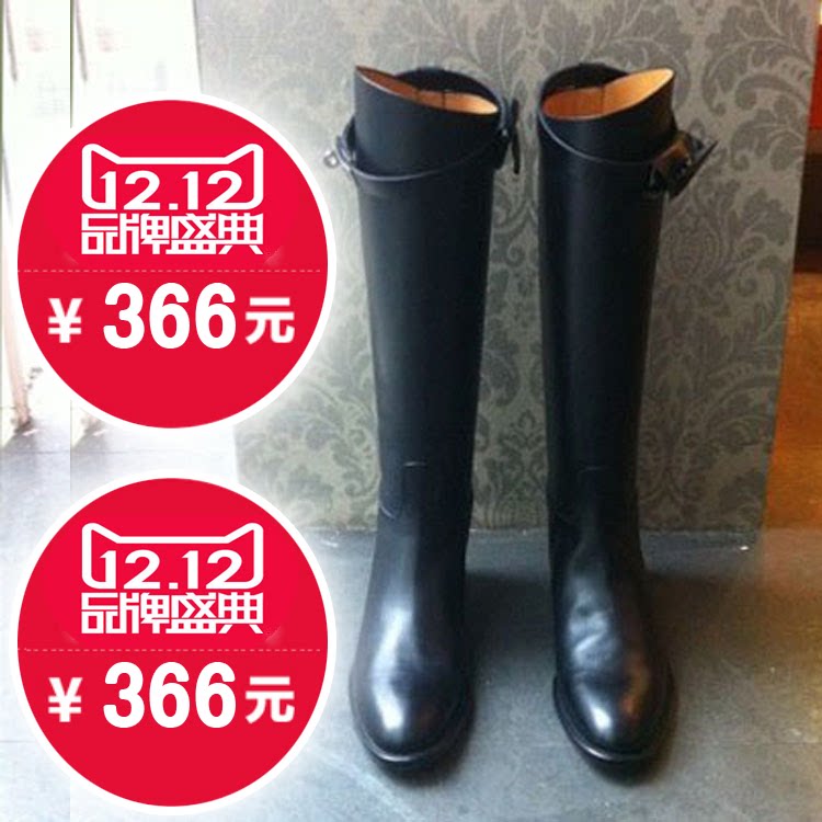 高筒靴直筒靴kelly靴秋冬新款H靴长筒靴平底真皮女鞋骑士靴马丁靴在类目 女鞋, 靴子中 - 来自Buy2taobao.com提供专业的淘宝代购服务