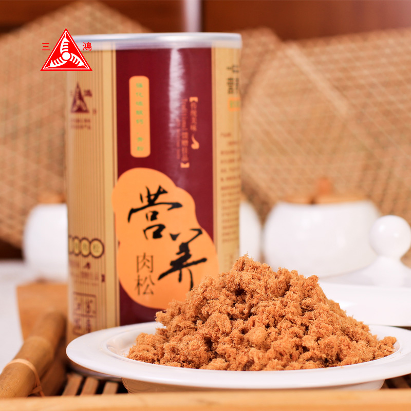 ÈýºèÓªÑøÈâËÖÈâËÉ180g¸ß¸ÆÐÍÖíÈâËÉÓªÑø½¡¿µÁãʳºæ±º¸¨Ê³