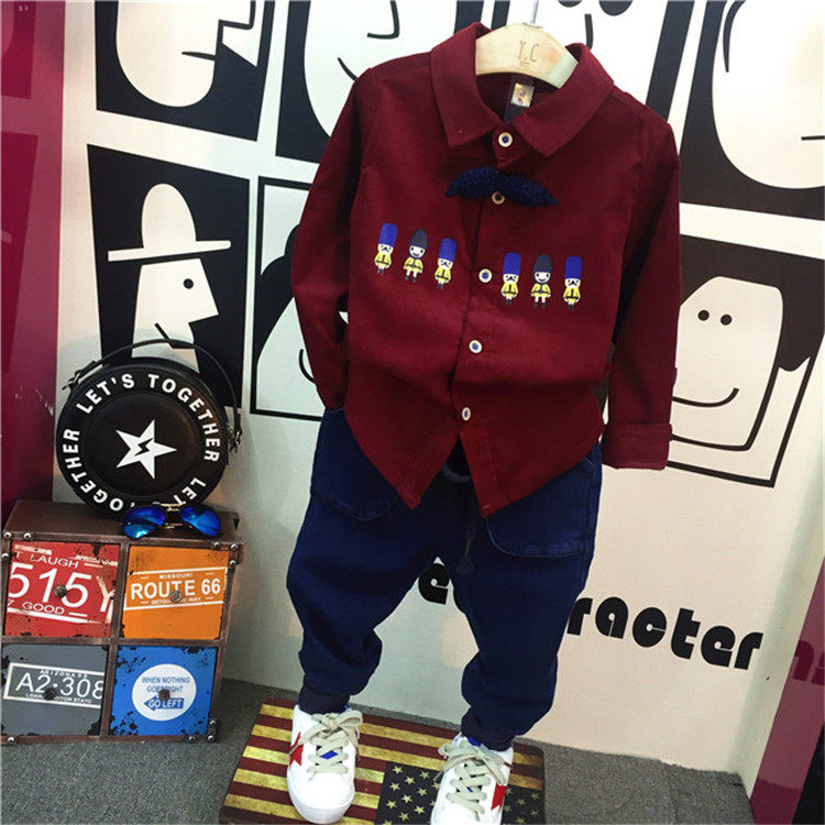 Chemise garcon à manche longue - Ref 2075534 Image 1