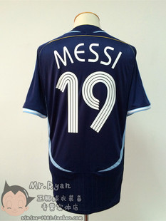 2006 世界杯 06-08 阿根廷 客场球衣 19号 梅西/10号 里克尔梅