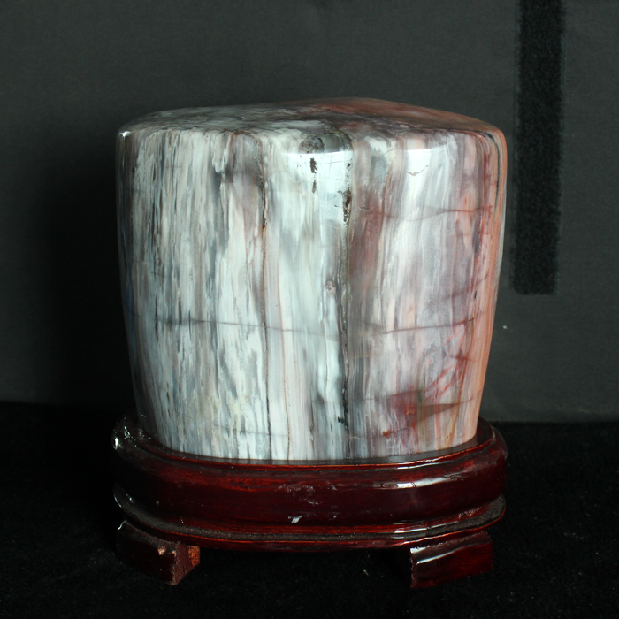 水玉冰魄 天然树化石摆件 树化玉化树化玉 硅化木 家居摆件 实物