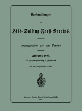 【预订】Verhandlungen Des Hils-Solling-Forst...