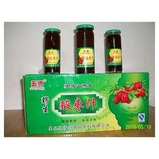 五勇河北保定易县狼牙山旅游特产酸枣汁 健康24瓶X240ml 不带礼盒