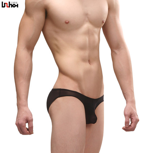 uzhot透气激凸囊袋低腰网纱性感