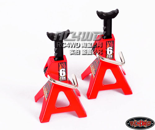RC4WD仿真车库Chubby6T模型手动千斤顶金属修车前后桥支架Z-S0588