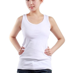 薄 T恤衫 纯棉超特大码 女夏吊带背心胖MM打底上衣宽松200斤加肥无袖