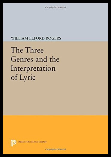 【预售】The Three Genres and the Interpretation of Lyric