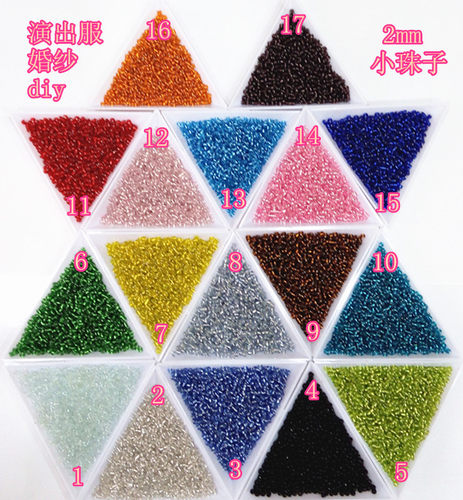 diy婚纱十字绣项链散珠
