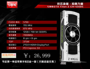 七彩虹GTX 12GD5 Titan