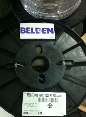 美国BELDEN百通商业5500FE音频线信号线可替代工业8761外径4.45mm