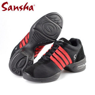 sansha法国三沙帆布街舞鞋