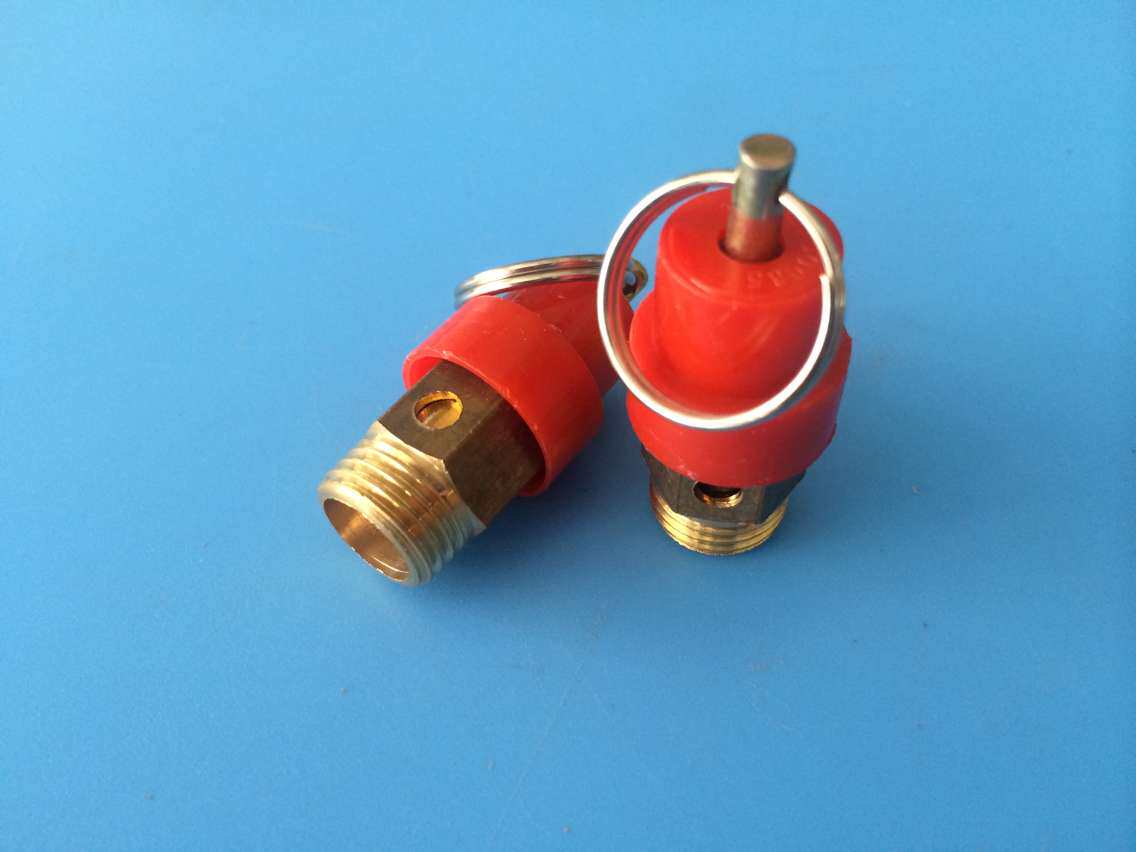 空压机安全阀小红帽安全阀排气阀拉环安全阀泄压阀bv-02 2分1/4