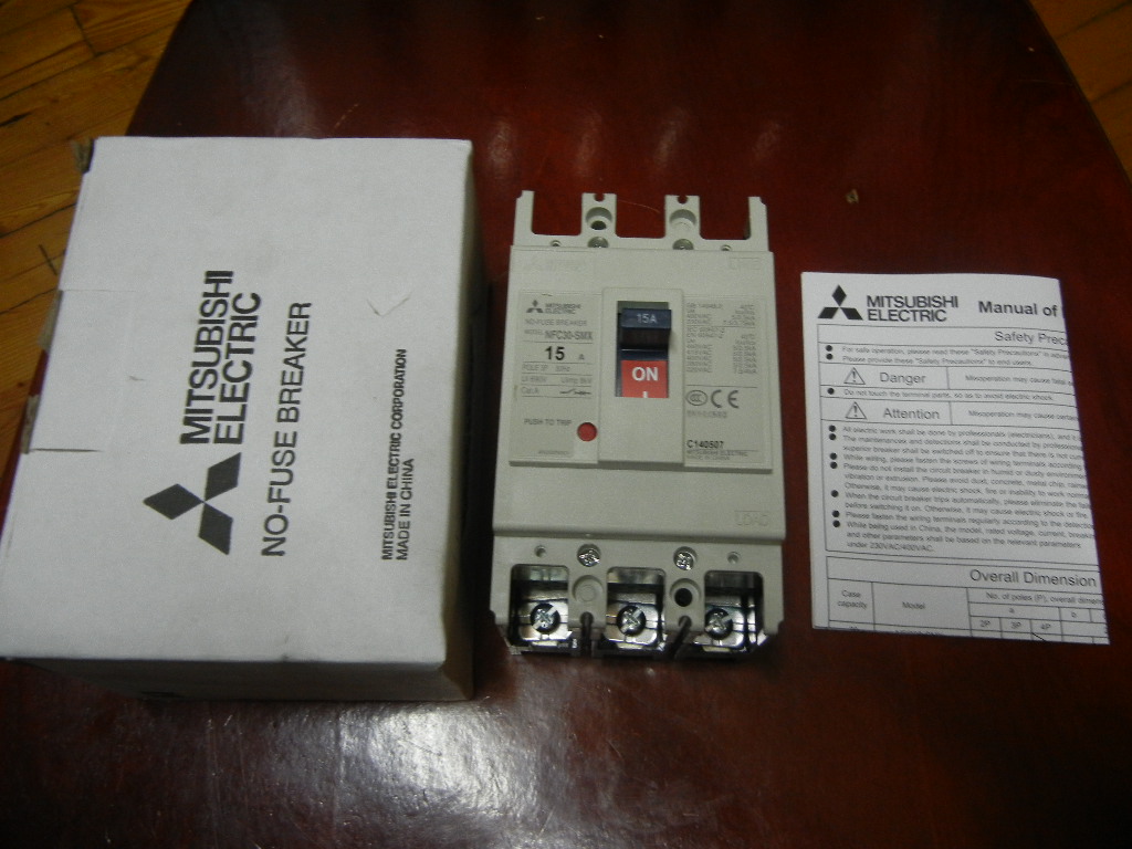 三菱塑料外壳式断路器NFC30-SMX 3PAC15A