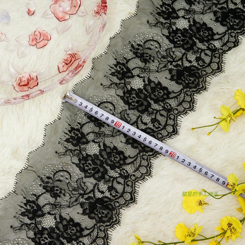 台版睫毛蕾丝花边辅料蕾丝布料DIY材料刺绣服装辅材料宽18cm黑白在类目 居家布艺, 缝纫DIY材料、工具及成品, 缝纫DIY配件/辅料/配饰, 花边中 - 来自Buy2taobao.com提供专业的淘宝代购服务