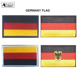 gramany flag 德国国旗 100%满绣刺绣毛面魔术贴臂章 4款