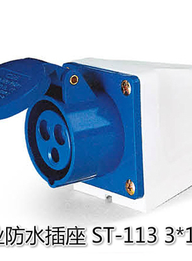 IP44型工业防水插座 113 单相三极 16A-3芯
