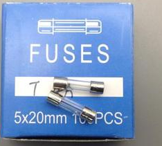 玻璃保险丝管5×20mm 3A 250V T3AL250V 慢熔断 一盒