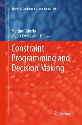 【预订】Constraint Programming and Decision Making