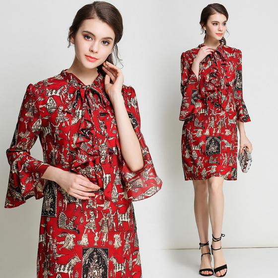 7141#Ê®¾ÅÊÀ¼ÍvintageºÉÒ¶±ßÁì½á»¨°êÐäruffled΢ËʼçÏÔÊÝÁ¬ÒÂȹ