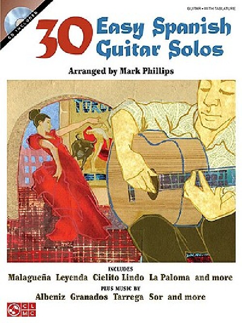 【预订】30 Easy Spanish Guitar Solos [With C...