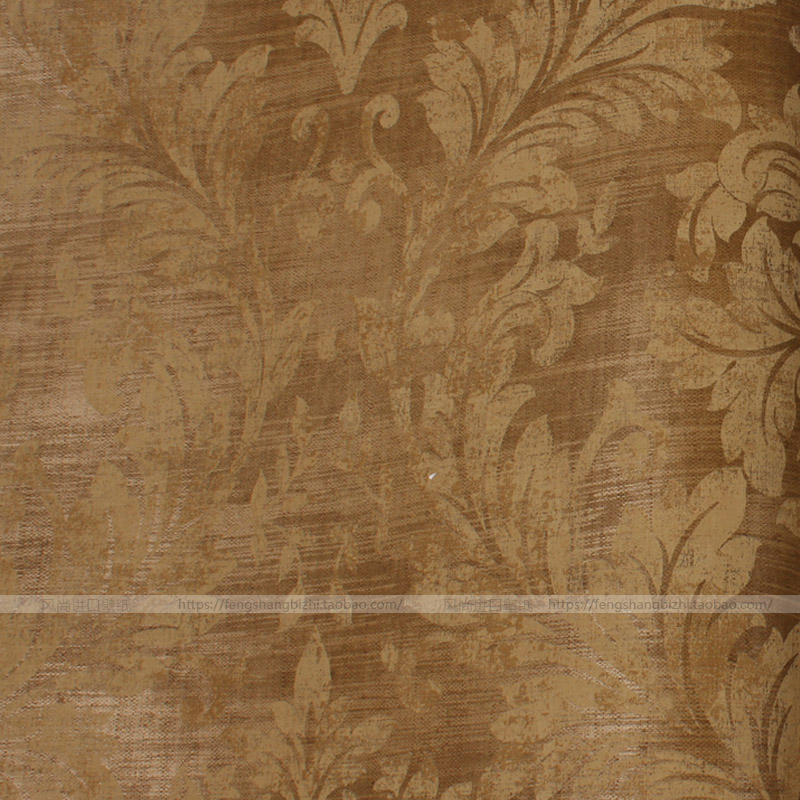 大花纹做旧方格 复古纯纸 客厅 背景墙纸 美国进口seabrook 壁纸