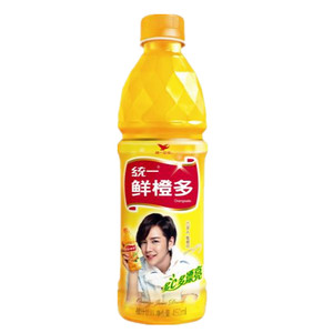 统一 鲜橙多 450ml/瓶  多C多漂亮 鲜橙饮料精湛工艺