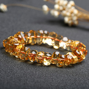 Three edge card treasure Brazil yellow Crystal bracelet orange yellow gem cuts with bracelets man woman jewelry HJ01