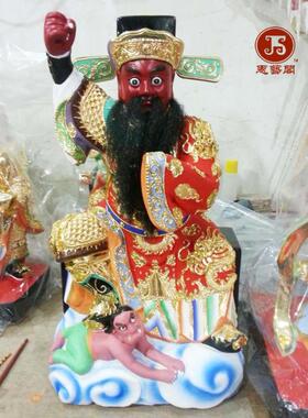 梅仙大帝张五郎梅仙神像梅仙张大帝木雕神像订做40cm