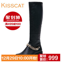 Kiss cat in 2015 new coarse boots with leather kisscat in autumn and winter with high boots D55705-03GC