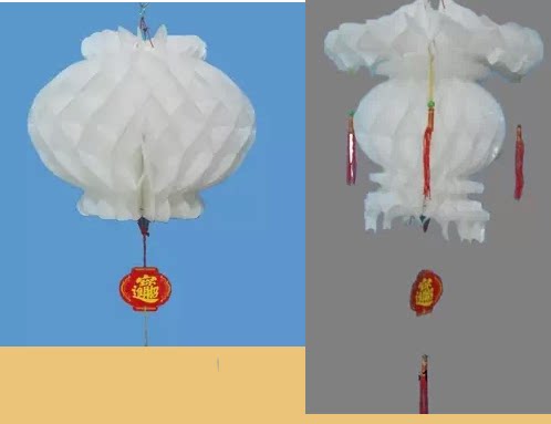 喜白事纸灯笼 白纸灯笼  灯笼 娶嫁纸灯笼白色平安招财塑料纸灯笼